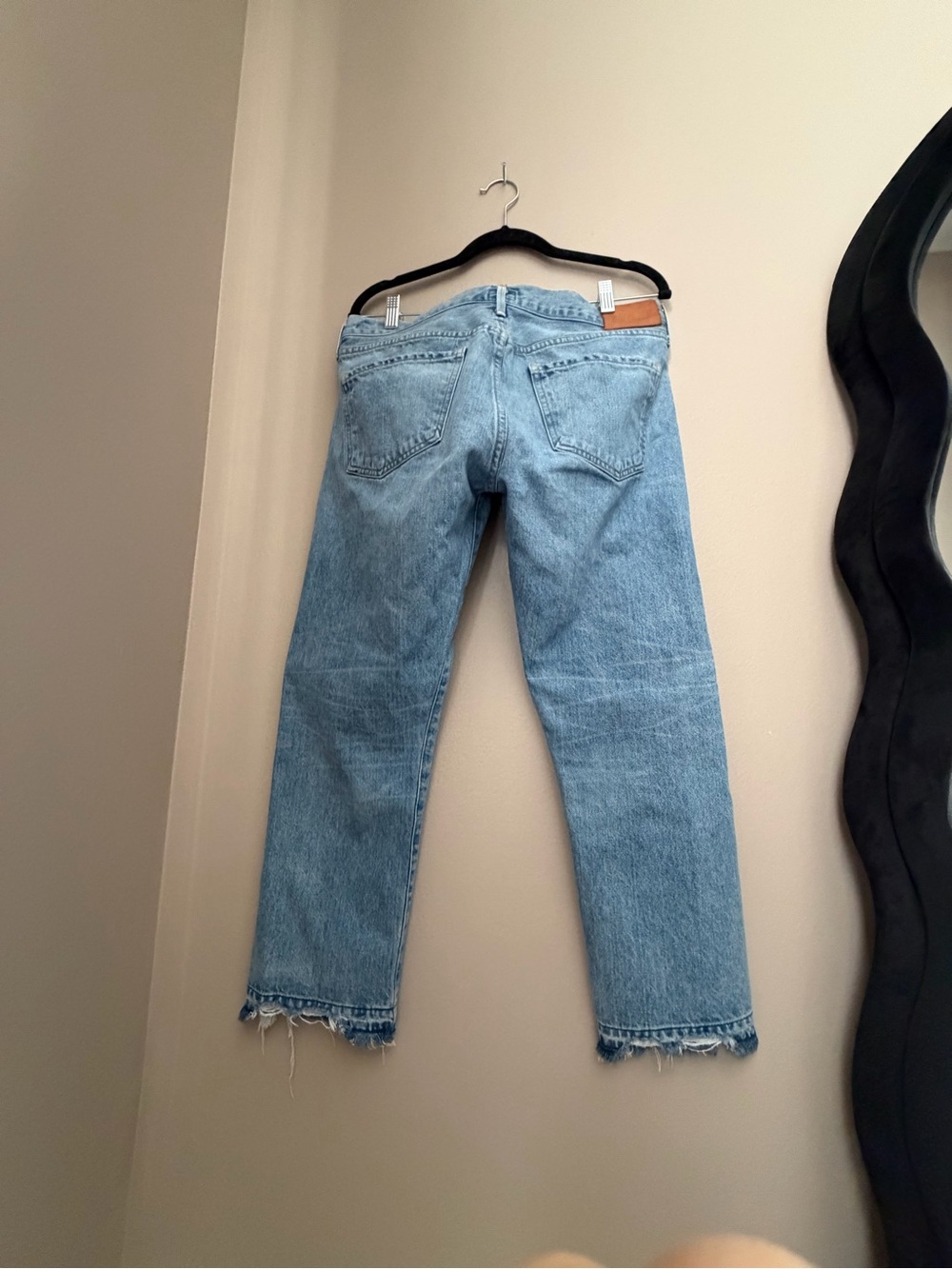 Citizens Of Humanity Two-Tone Boyfriend Jeans in Light and Medium Blue - Picture 9 of 16